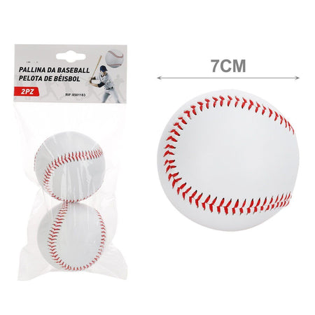 2 Pezzi Palla da Baseball Softball per Training Sport e Tempo Libero Colore Blu