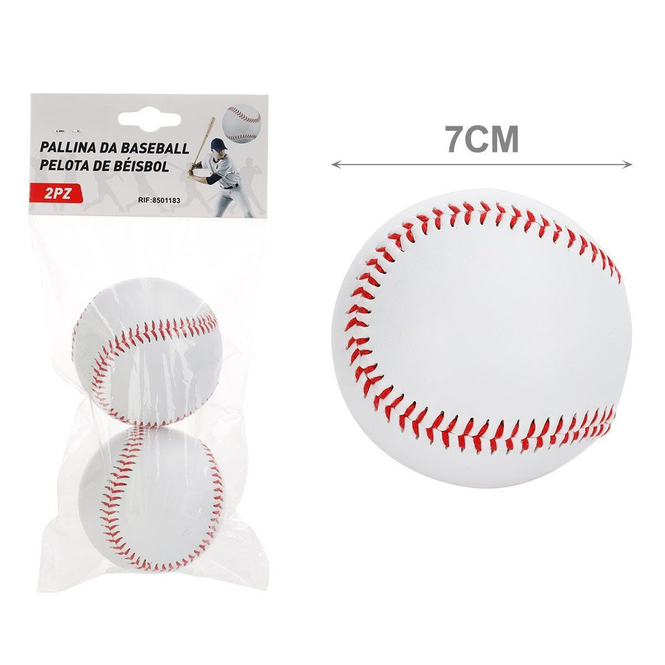 2 Pezzi Palla da Baseball Softball per Training Sport e Tempo Libero Colore Blu