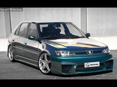 Coppia minigonne 306 MK2 5 porte 98->01 Tuning