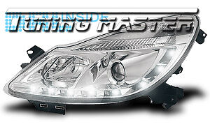 Fari Anteriori Dayline DRL Luci Diurne Corsa D 06-> Cromati Omologati CE87
