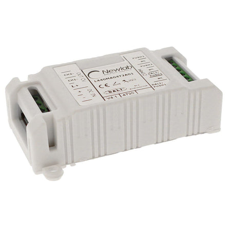 NEWLAB Dimmer 2 Canali in Tensione 12V 24V 48V DALI PUSH BLE Uscita PWM