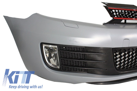 Paraurti Anteriore Tuning Golf VI 6 2008 > 2013 style GTI Look