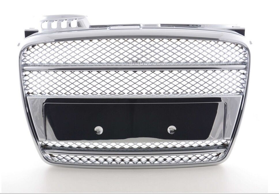 Calandra Griglia Mascherina TUNING A4 2004-2007 B6 8E no logo CROMATA