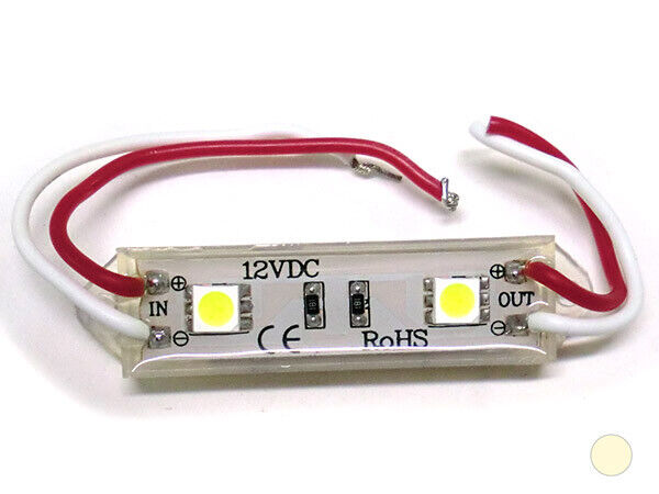 Modulo Mattone LED 2 SMD 5050 Bianco Caldo 12V Impermeabile Per Insegna