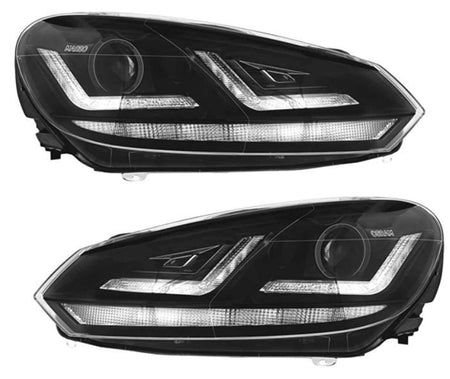 Coppia Set Fari Fanali Anteriori Tuning FULL LED GOLF 6 VI 2008-2013 BERLINA