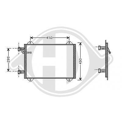 Condensatore clima A2 03/2001 tutti i modelli 8Z0260403F 470x410