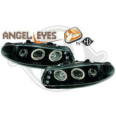 COPPIA SET KIT Fari Fanali Anteriori TUNING 200 Hatchback (RF) 95-00 nero