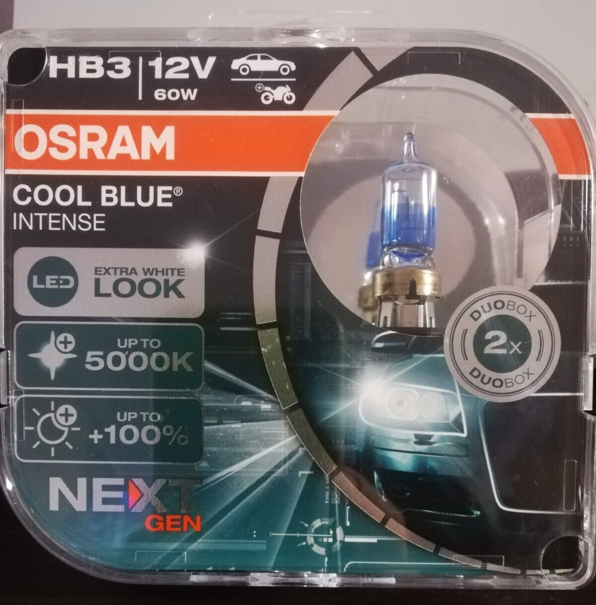 Coppia Lampade OSRAM XENARC COOL BLUE INTENSE HB3 next generation