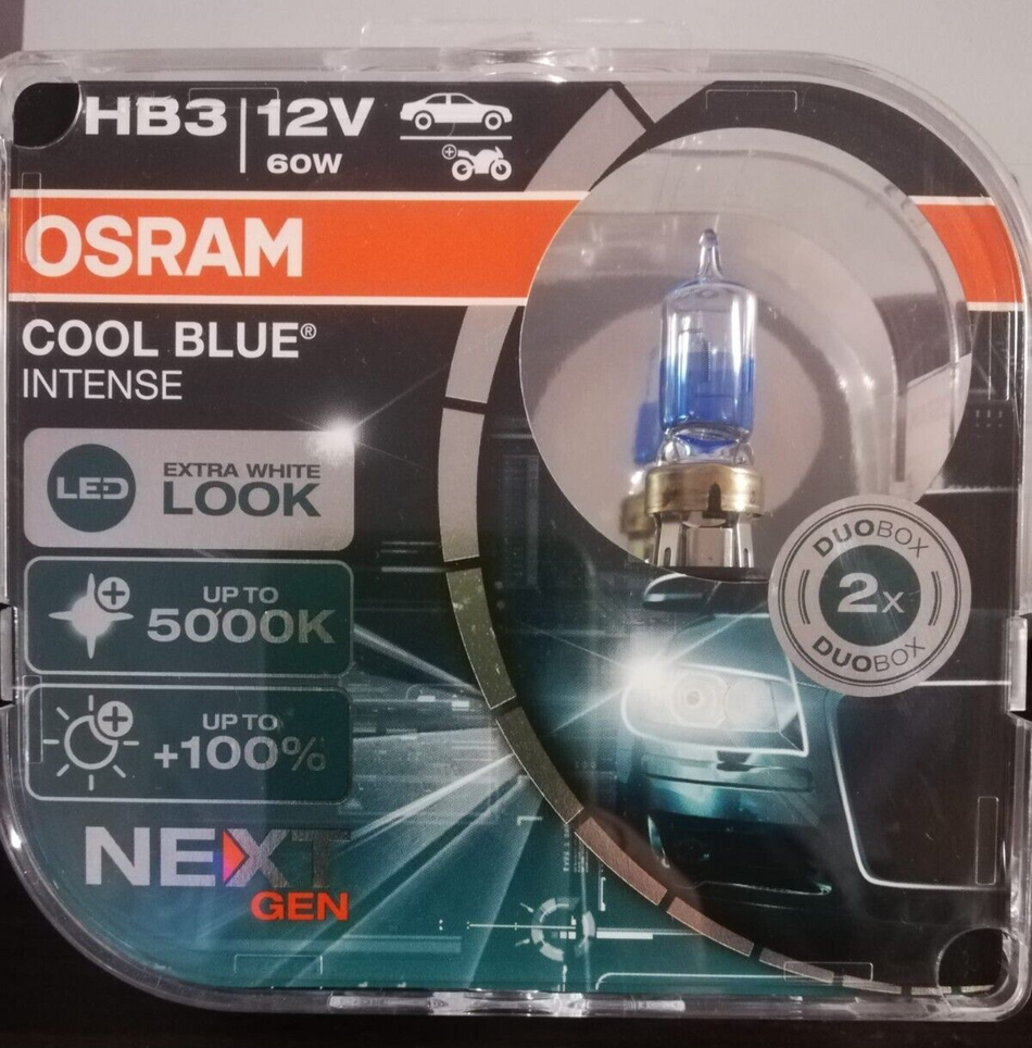 Coppia Lampade OSRAM XENARC COOL BLUE INTENSE HB3 next generation