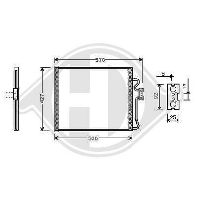 Condensatore clima Serie5 E39 01/1996 520/523/528/535/540i 64 53 8 378 438
