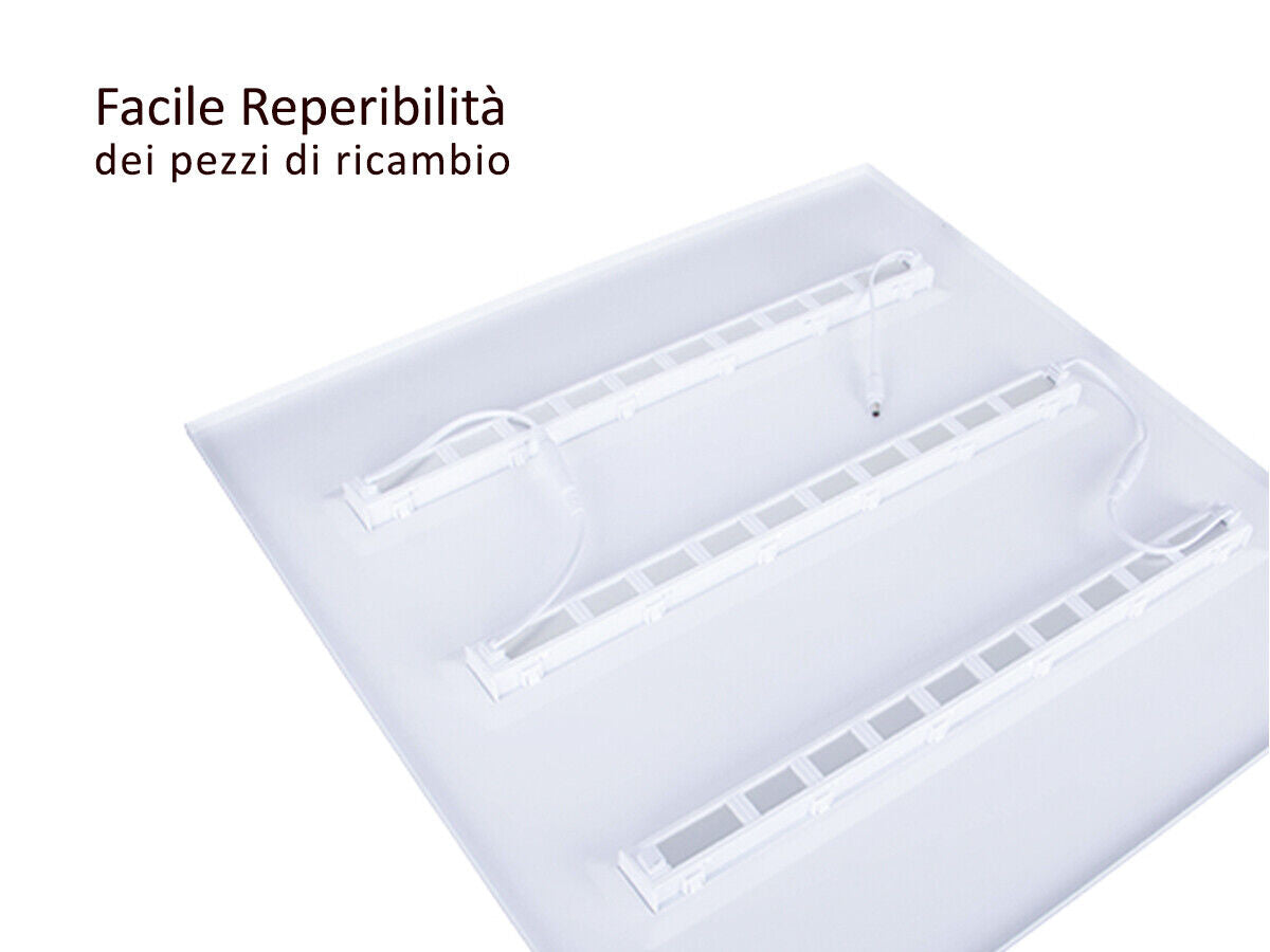 Pannello Led Con Ottica Modulare UGR 16 Bianco Neutro 30W 60X60cm 150LM/W Per