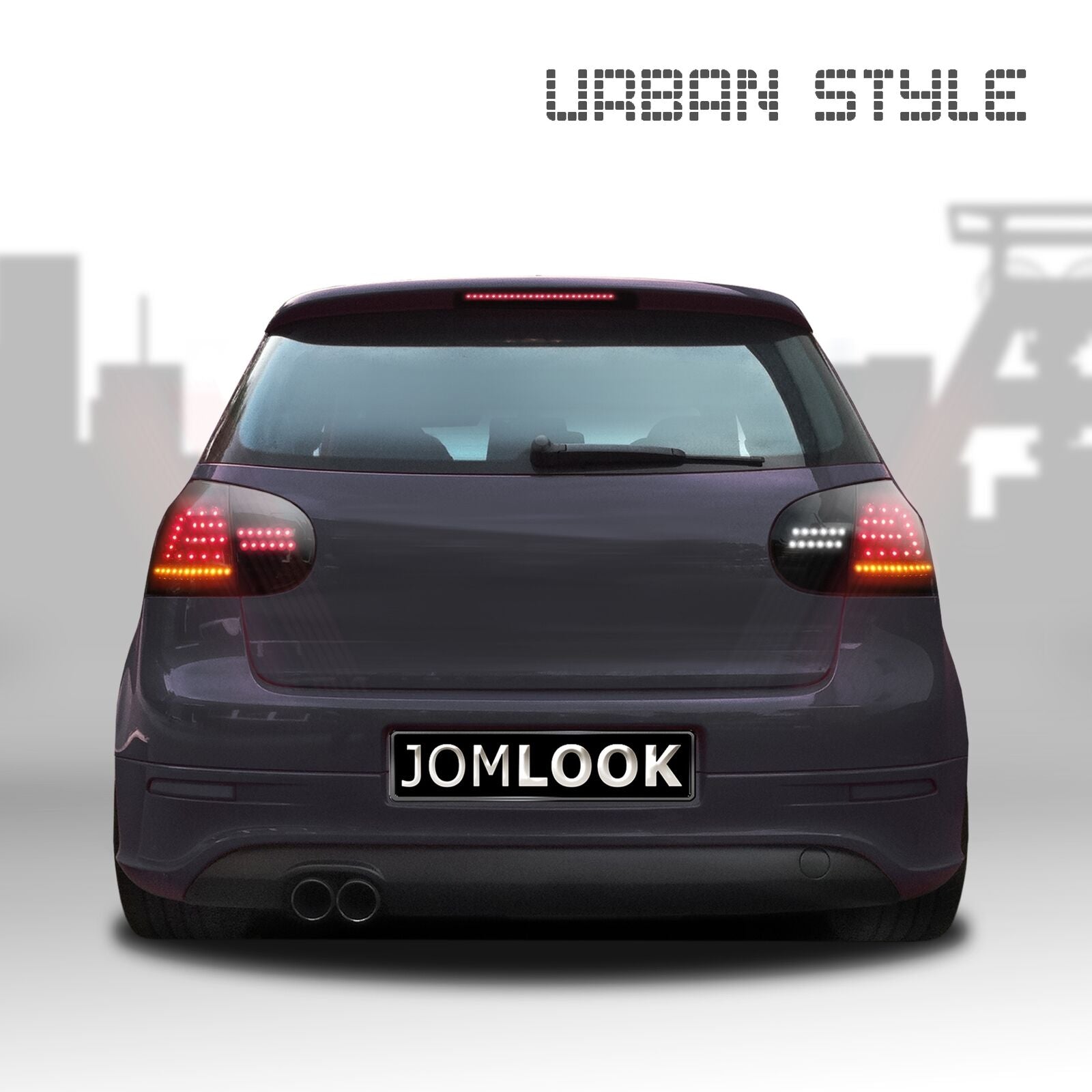 Coppia Set Kit Fari fanali tuning posteriori Golf V 5 2003 > 2008 FULL LED neri