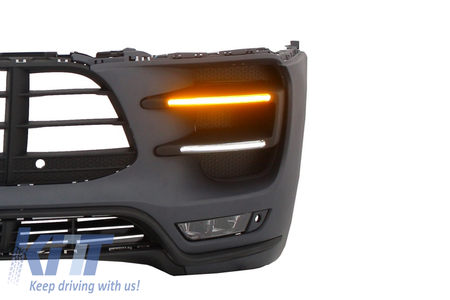 Paraurti anteriore TUNING Macan gts 2014 > 07.2018 Turbo design + DRL