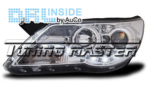 Fari Anteriori Dayline DRL Luci Diurne Tiguan 06->11 Omologati Cromo