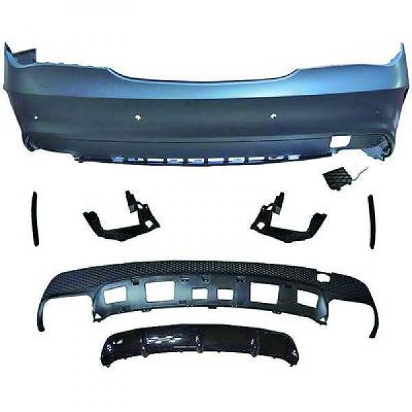 Paraurti posteriore AMG CLA w117 13-16 per sensori + estrattore doppi scarichi