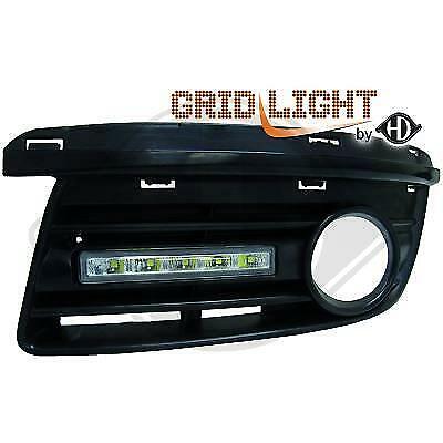 Golf V5 03-08 Griglie paraurti tuning Fendinebbia Dayline Luci Diurne CE 87 DRL