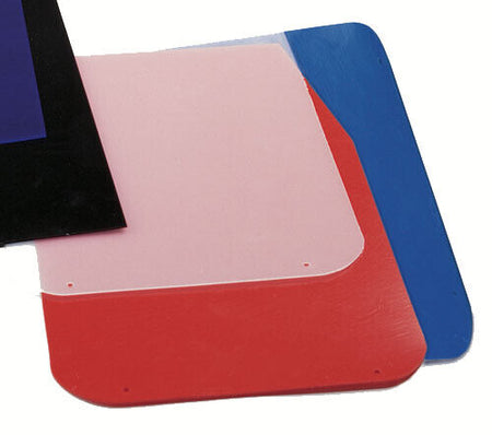NA/1700 Coppia paraspruzzi in polietilene OMP 50x30 cm  BIANCO/ BLU/ NERO/ ROSSO