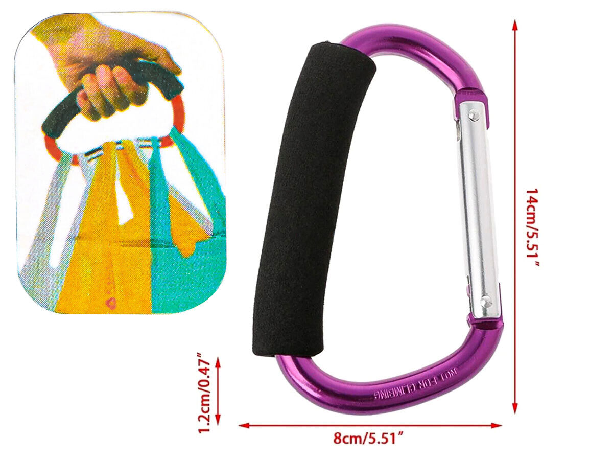 Moschettone Grande 14cm Per Spesa Moschetto a Gancio Multiuso Con Imbottitura