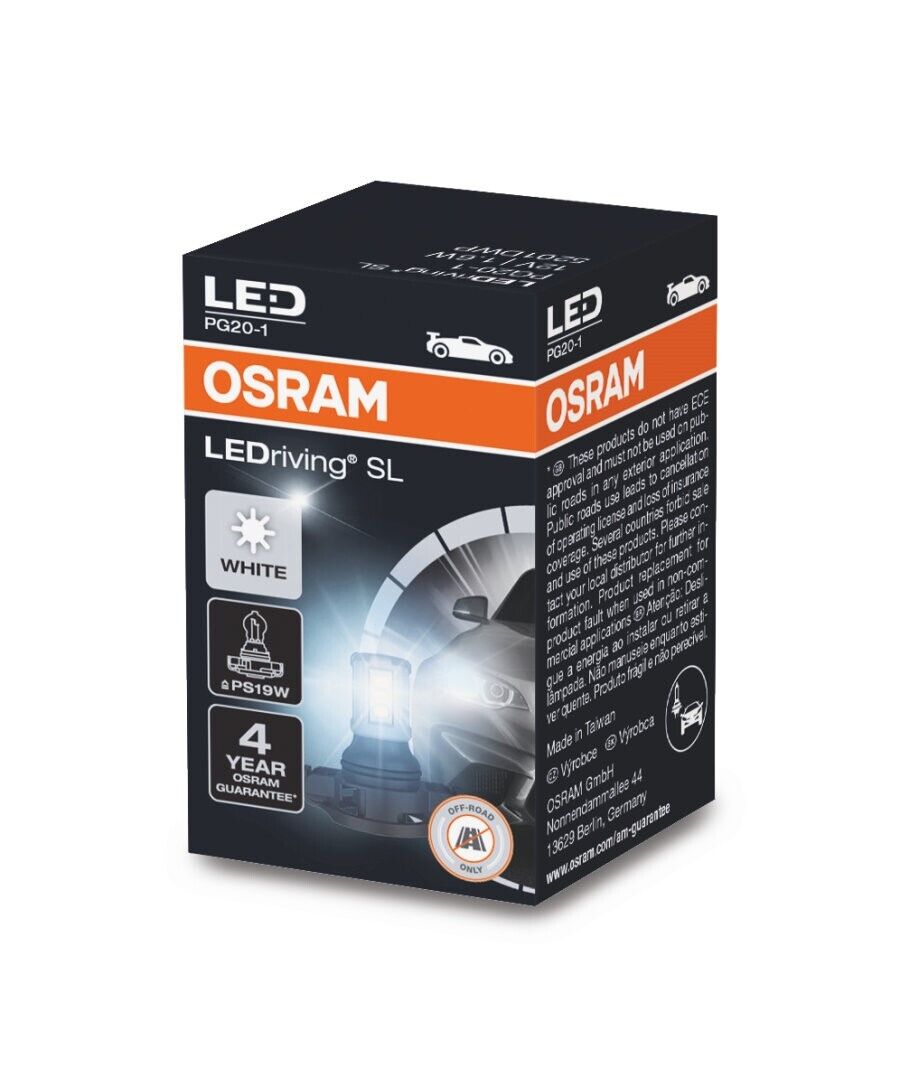 Osram LEDriving® 5201DWP 1,6W/12V PG20-1 ≠ "PS19W" White 6000K