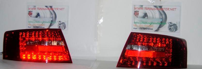 Fari posteriori a LED A6 4F Rossi 2004 -> 2008