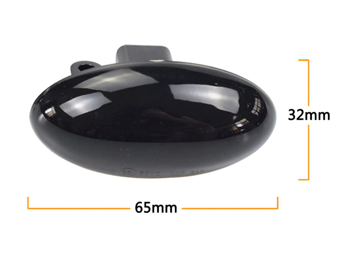 Kit Freccia Laterale a Led Side Marker Dinamica Lente Fume  1007 107 206 207 30