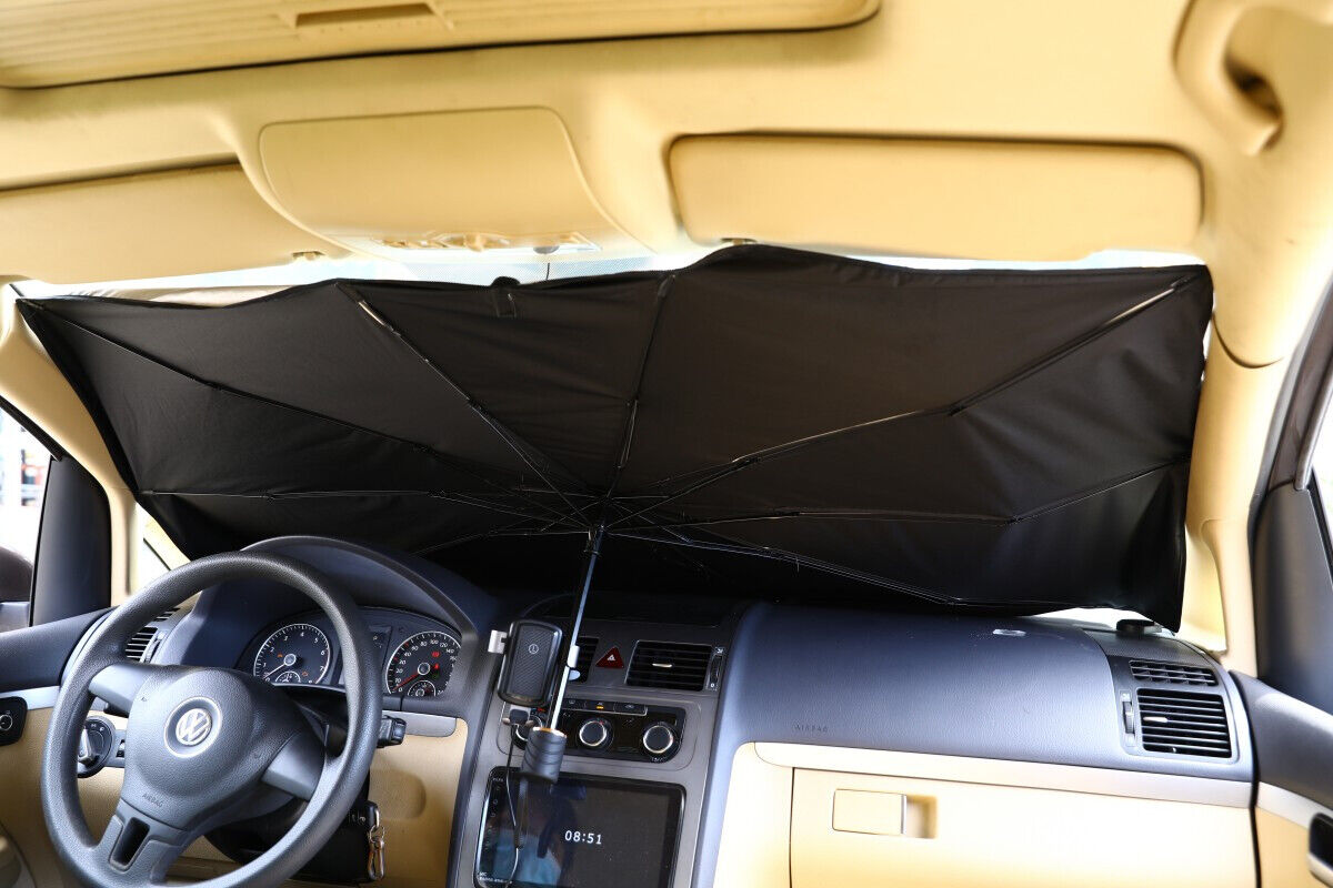 Ombrello Parasole Auto per Parabrezza Taglia Grande 140X79cm <ul><li>Efficace
