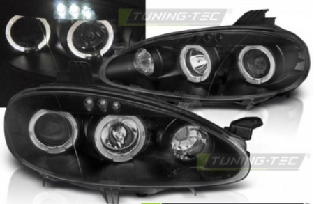 Coppia Set Fari Fanali Anteriori Tuning MX5 2001 > 2005 ANGEL EYES Nero