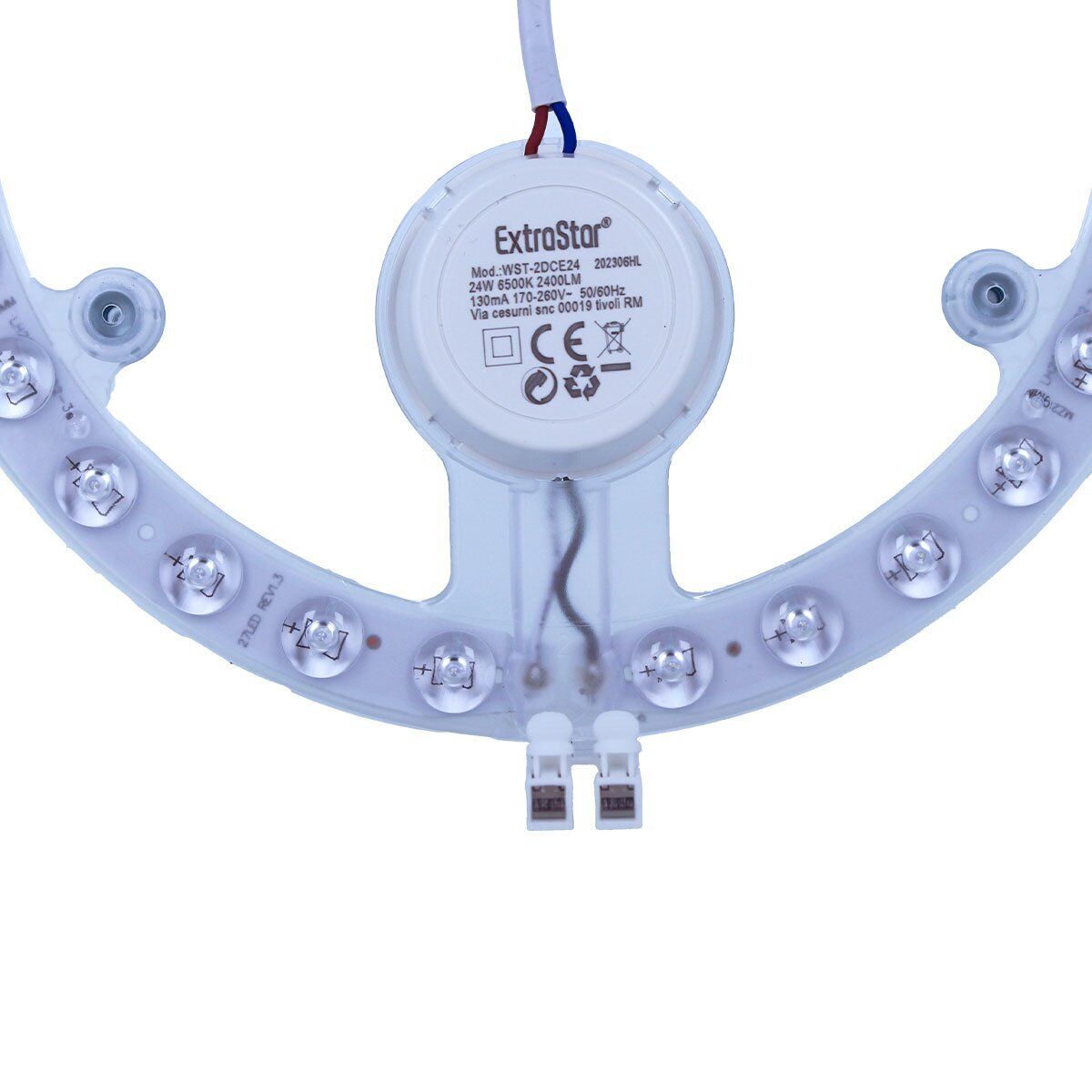 Modulo Led Per Plafoniera Plate Ad Anello 18W 1800LM 6500K Diametro 185mm