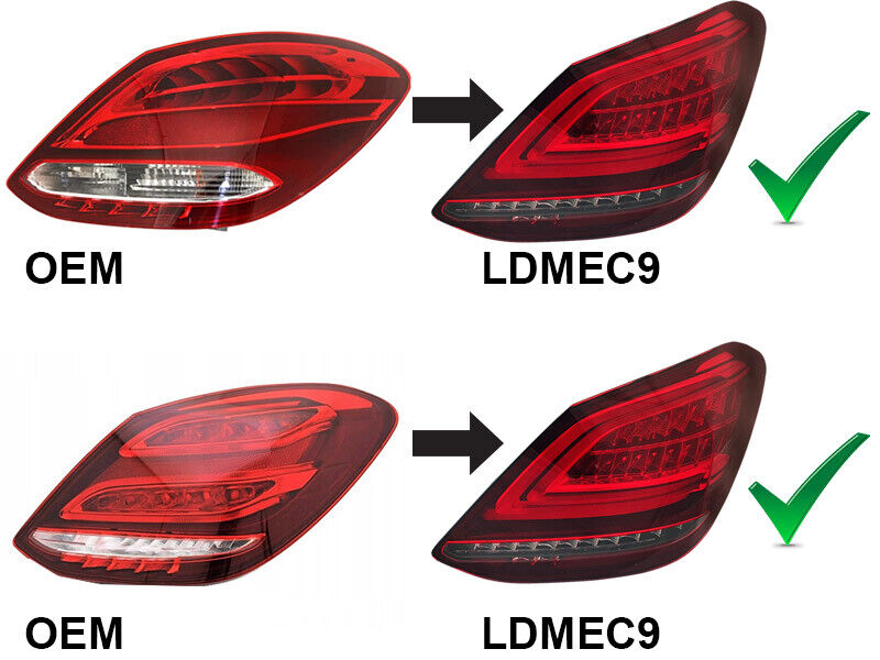 FANALI POSTERIORI Led bar lti freccia dinamica CLASSE C W205 2014-2018