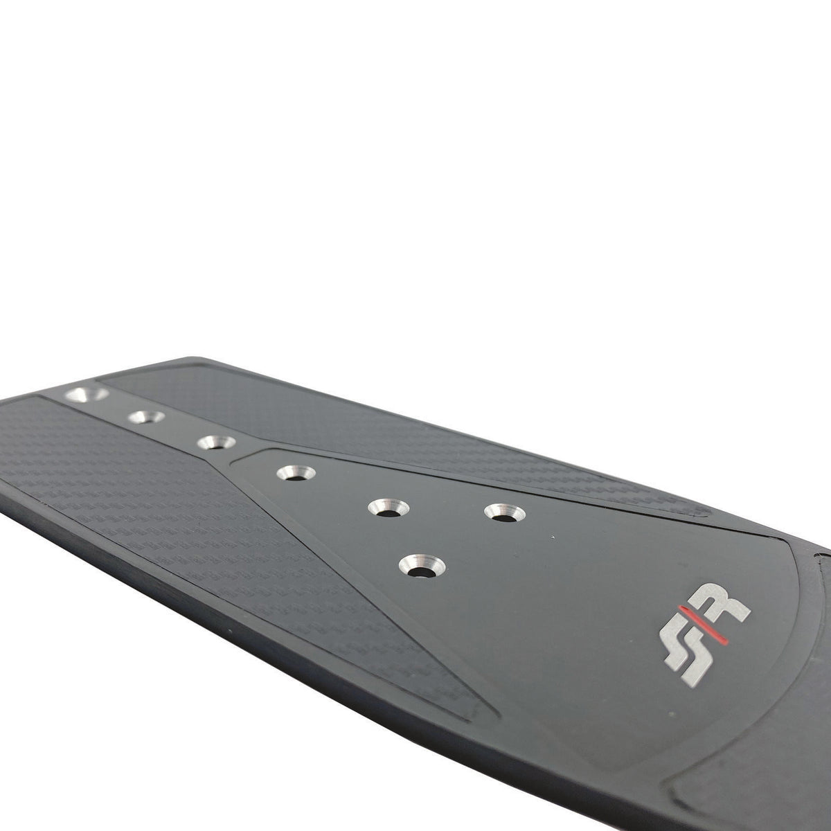 Pedana carbon look alluminio nero