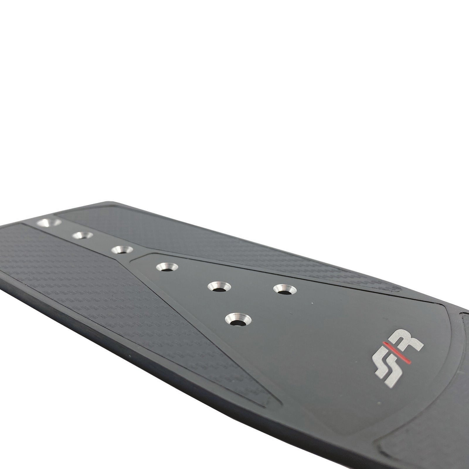 Pedana carbon look alluminio nero