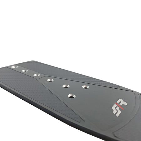 Pedana carbon look alluminio nero