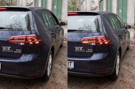 COPPIA SET FARI FANALI TUNING POSTERIORI LED FRECCIA DINAMICA GOLF 7 VII E 7.5