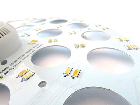 Piastra Led Plates 24W 220V 275mm Cambia Colore Con Interruttore Bianco Freddo