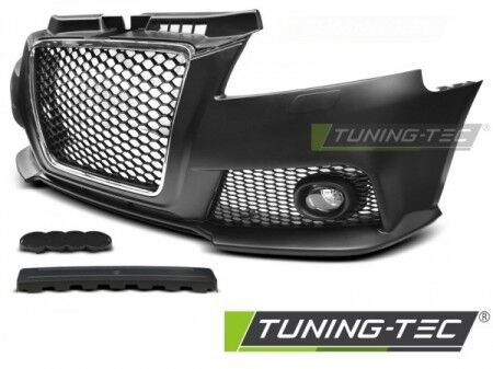 Paraurti Anteriore Tuning A3 08-12 RS STYLE Cromato Nero