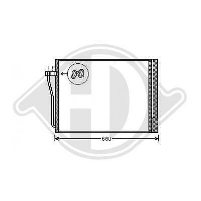 Condensatore clima Serie7 F01/2 09/2008 750/760i Hybrid 64509391491 585x495