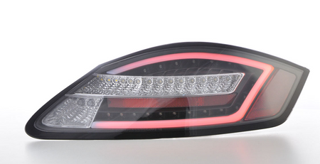 Coppia fari fanali LED LTI TUNING Boxter 987 04-09 neri freccia dinamica