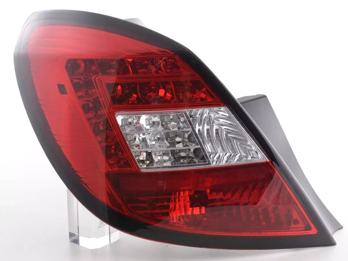 Coppia Set Fari Fanali Posteriori Tuning LED Corsa D  2006-2010 Solo 5 Porte Red
