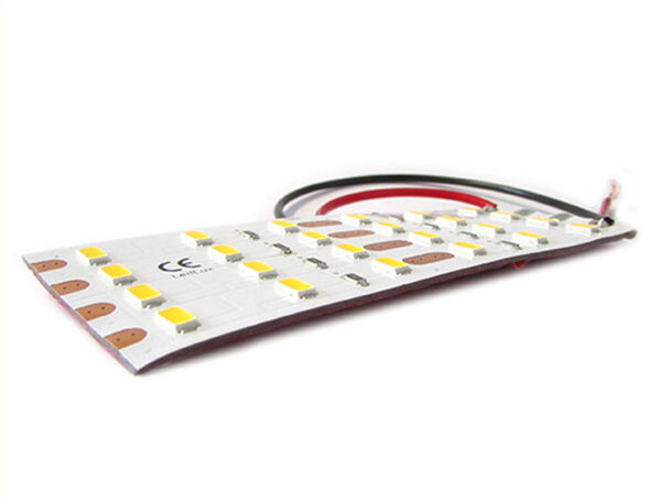 Pannello Plafoniera Led Flessibile 12V 8W Bianco Freddo 10cm per Luci Abitacolo