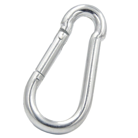 Moschettone a Forma D in Acciaio Modello Rinforzato Spessore Robusto 8x80mm