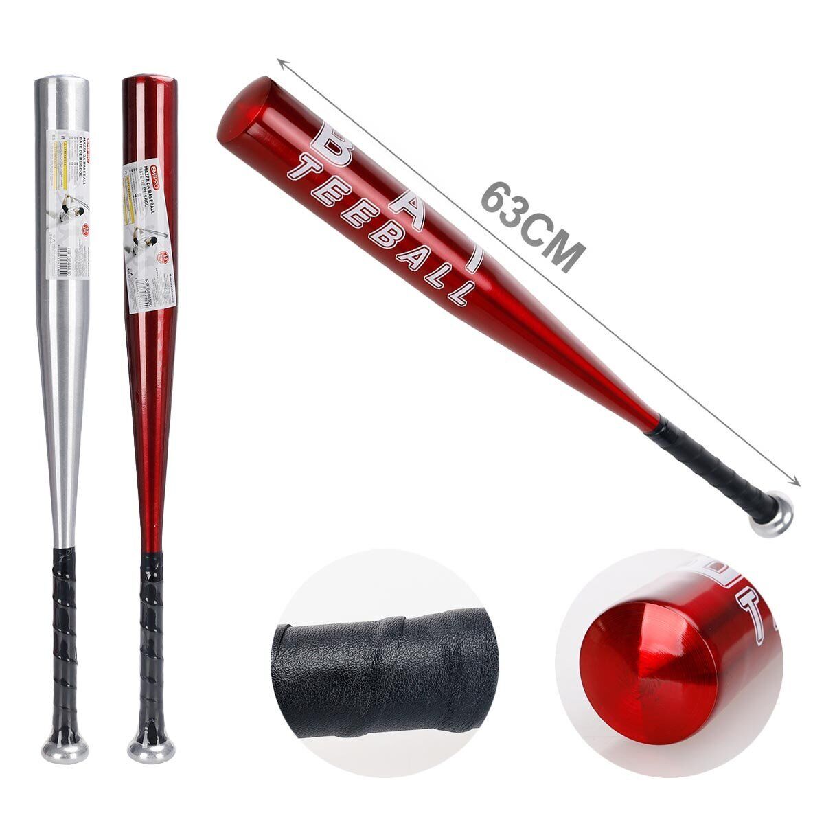 Mazza da Baseball Softball 25 pollici in Alluminio per Sport Allenamento Adulti