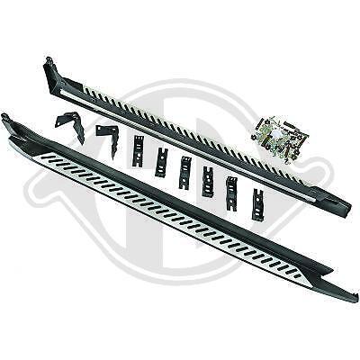 KIT SET COPPIA PEDANE GRADINO LATERALE X4 F26 DAL 2014 STRISCE GOMMA ABS