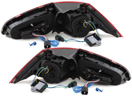 Coppia Set Fari Fanali Posteriori Golf VII 7 12-17 LED GTD GTI R LOOK Rossi