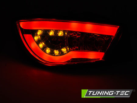 Fari Fanali tuning Posteriori LED fibra Ibiza 6J 2008-   Rossi solo tre porte !