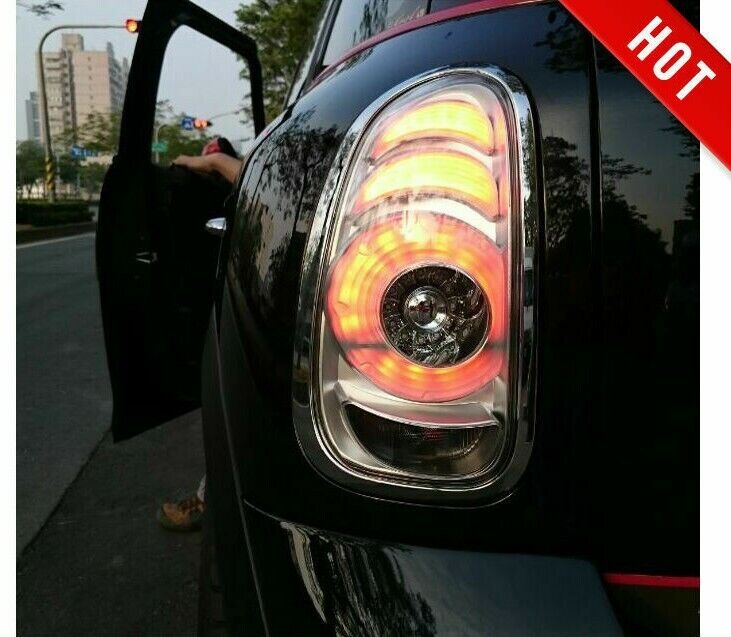 Coppia Fari Fanali Posteriori Tuning Led Cromati COUNTRYMAN R60 2010> 2017