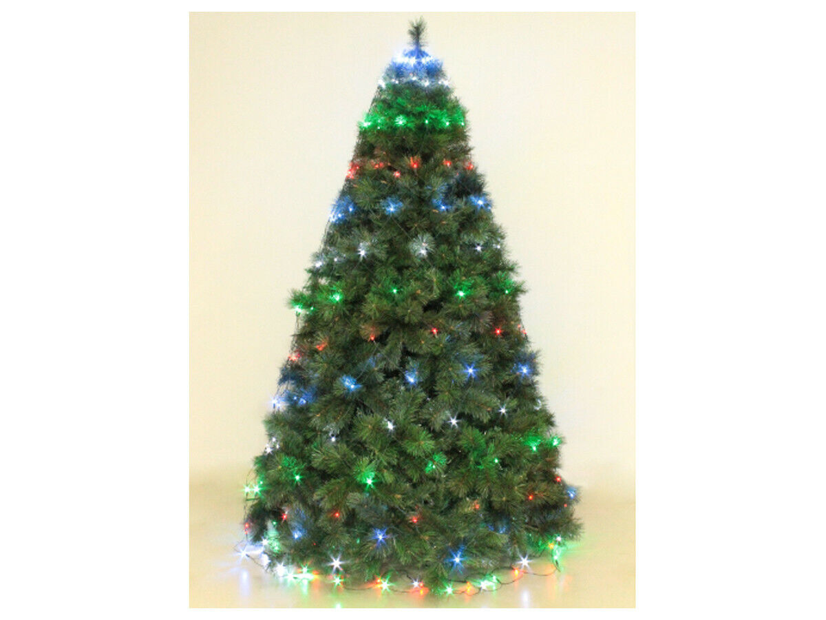 OFFERTA Mantello Luci Led Albero Di Natale 288 Luci RGB Multicolori 3.2 Metri