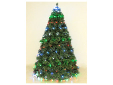 OFFERTA Mantello Luci Led Albero Di Natale 288 Luci RGB Multicolori 3.2 Metri