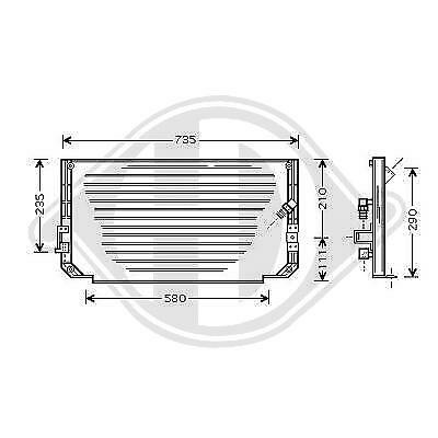 Condensatore clima COROLLA 02/2000