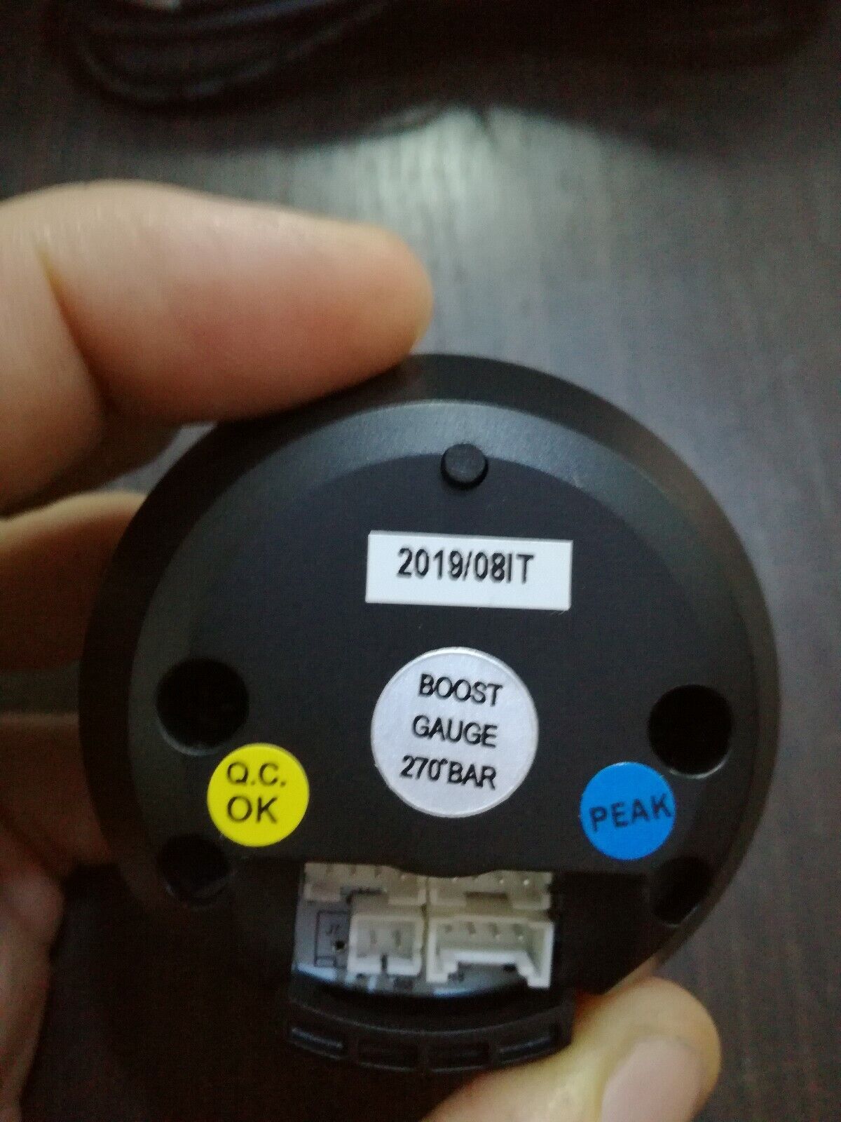 Manometro Strumento 60mm DEPO Racing PRESSIONE TURBO -1+3 bar analogico picco