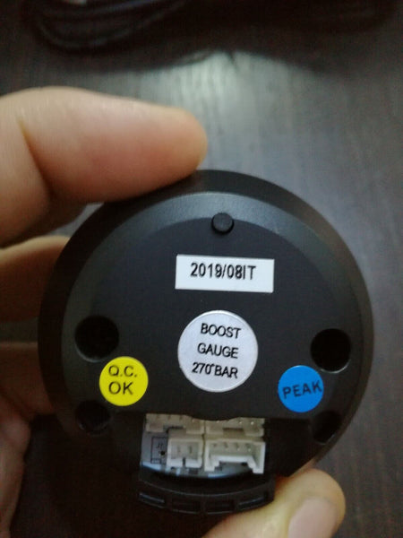 Manometro Strumento 60mm DEPO Racing PRESSIONE TURBO -1+3 bar analogico picco